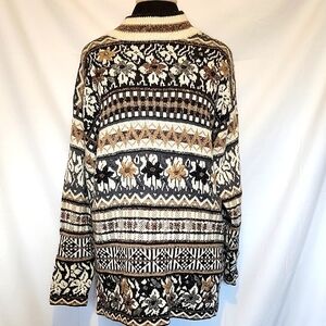 Vintage 90s Floral Tunic Sweater
